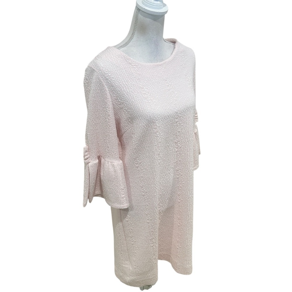 Tyler Boe ballet pink Sydney Textured bell sleeve dress above the knee large - Picture 4 of 12